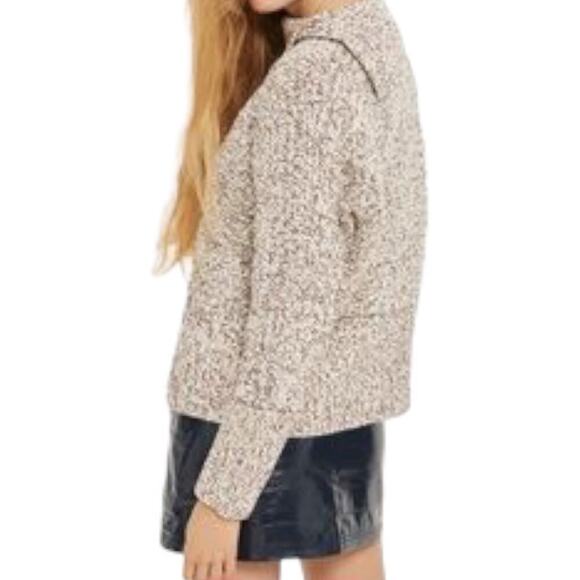 Topshop Tweedy Envelope Neck Sweater Sz 6 - Picture 11 of 11